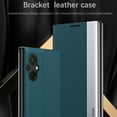 thumbnail image 4 of Thin Slim Flip Case for Xiaomi Poco M5 4G with Stand, Business PU Leather Shockproof Protective Phone Cover Case for Xiaomi Poco M5 4G CX Green, 4 of 9