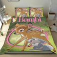 thumbnail image 1 of Bambi Conjunto de sábanas temático, trío de piezas, cómodo y amigable con la piel, diseño único, regalo de decoración para el hogar para familiares, amigos y fans,140cm *210cm, 1 of 6