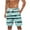 Mint Green, variant on ZCFZJW Men's Hawaiian Beach Shorts Big and Tall Regular Fit Elastic Waist Drawstring Swim Trunks Lightweight Summer Casual Striped Print Shorts with Pocket Black XXL