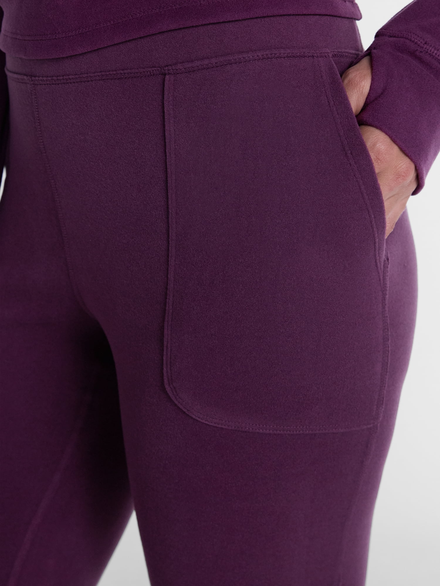 ClimateRight by Cuddl Duds Women’s Warmest Therma Suede High Rise Thermal Base Layer Legging, Sizes XS to 4X