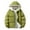Army Green, variant on Men's Lightweight Packable Puffer Jacket with Hood Long Sleeve Full Zip up Warm Puffy Winter Jacket Coat Insulated for Ski Hiking Travel M