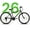 Black-Green, variant on 26 Inch Mountain Bike for Men Women, 21 Speeds Commuter Bike with V Brake and Steel Frame, Rigid Suspension MTB Bicycle for City Trail Beach Snow, Black-Red