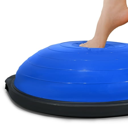 Half Balance Ball Half Ball Balance Trainer with Resistance Bands Half Yoga Ball for Strength Training 26 IN Blue