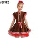 thumbnail image 2 of Disfraz de hombre de jengibre de Navidad para niñas, vestido de Papá Noel a rayas con mangas voladoras, vestido de Papá Noel, tutú de Ballet, vestido de baile y patinaje, 2 of 5