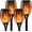 4 Pack, variant on Solar Tiki  with Flickering Flame,96 LED Solar  Lights Outdoor ,43" Tall Super Larger Size Tiki  for Outside Garden Patio Yard, 6Pack