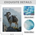 thumbnail image 3 of Diamond Art Kit for Adults, Mountain Goat Adventurer Trekking Diamond Painting for Adults Beginners, DIY Diamond Art Painting Kits, 5D Diamond Painting Crafts for Home Decor 12x16 Frameless, 3 of 7