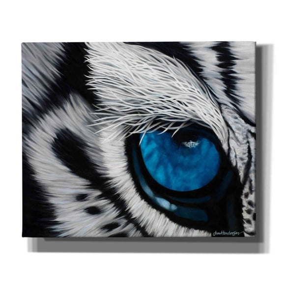 Epic Graffiti 'Tiger Eye' by Jan Henderson, Giclee Canvas Wall Art, 24"x20"