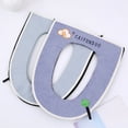 thumbnail image 4 of Toilet seat cushion with handle fully covered household toilet seat cushion detachable and washable toilet seat cushion suitable for all seasons, 4 of 6