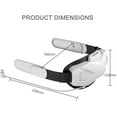 thumbnail image 3 of Oculus Meta/Quest 2 Head Strap with Battery Pack, Adjustable Elite Strap 5000mAh Fast Charging Extend 3hrs in VR Playtime, Quest 2 Head Elite Strap Accessories Enhanced Support and Comfort, 3 of 5