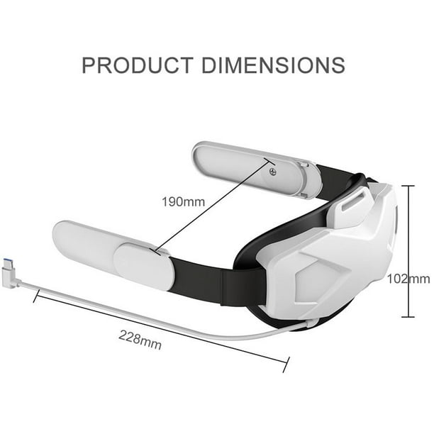 Oculus Meta/Quest 2 Head Strap with Battery Pack, Adjustable Elite