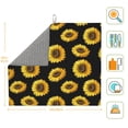 thumbnail image 3 of Easygdp Sunflower (2) Microfiber Dish Drying Mat for Kitchen Counter,Heat Resistant Drainer Mats with Non-slip Backed,Super absorbent, 3 of 8