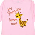 thumbnail image 4 of Inktastic My Peepaw Loves me- cute giraffe Boys or Girls Long Sleeve Toddler T-Shirt, 4 of 5
