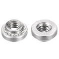 thumbnail image 4 of Unique Bargains Self -Clinching Nuts,#6-32x0.1-Inch Stainless Steel Rivet Nut Round Head Steel Metal Sheet Mounting Fastener 100pcs, 4 of 5