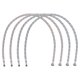 thumbnail image 1 of Conector de línea de suministro de grifo Uxcell de 39", G3/8 hembra x M10 macho, manguera de suministro de agua trenzada de acero inoxidable 304, paquete de 4, 1 of 7