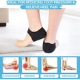 thumbnail image 5 of Thicker Heel Cushion Cups for Heel Pain Relief, Plantar Fasciitis & Heel Spur Support, Inserts for Pressure Sores Black2 L(W:10-13/M:8.5-13) Blac, 5 of 5