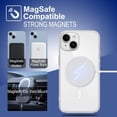 thumbnail image 5 of Phone Case for iPhone 13 Mini, Magnetic Case Clear [Compatible with MagSafe] Protective Bumper Hard Back Cover for 5.4 Inch, 5 of 11