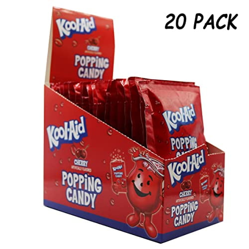 niveau andrageren strække Kool-Aid Popping Candy, Single Pouch 0.33 Oz (Pack Of 20) (Cherry) -  Walmart.com