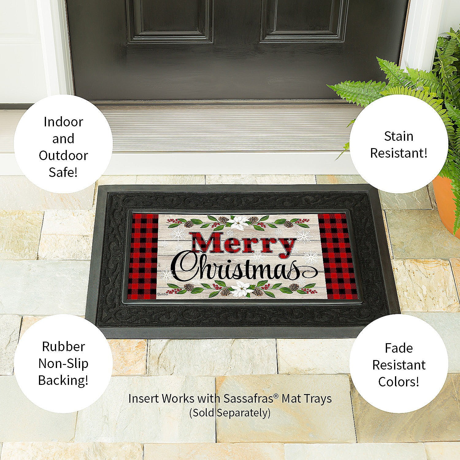 The Holiday Aisle® Efaz Sassafras Switch 22 x 10 Non-Slip