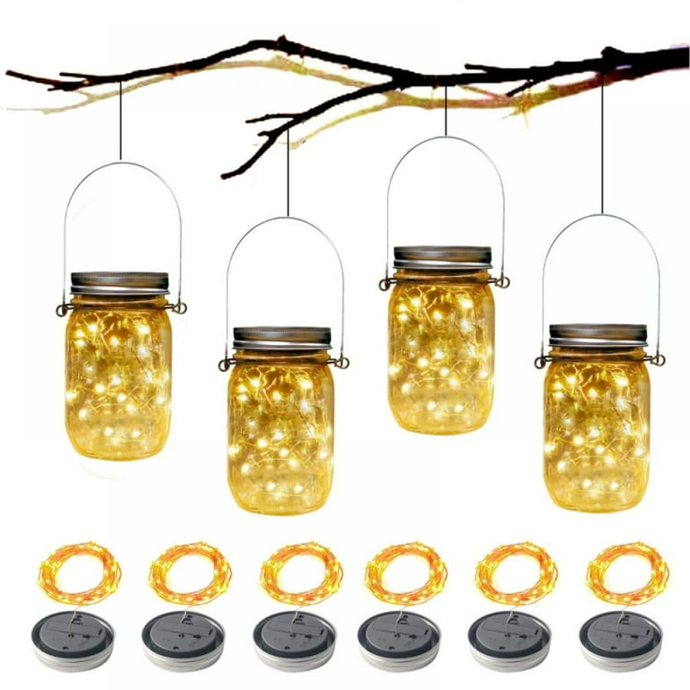 3 Pack Solar Mason Jar Lid Insert LED Mason Jar Solar Light for Glass Mason US 3 Pack Solar Mason Jar Lid Insert LED Mason Jar Solar Light for Glass Mason US