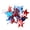 C, variant on POMOMOP July 4th Patriotic Pom Pom Hair Clips 5.0 × 4.7 inches, Metallic Cheer Bow Barrette Glitter Red White and Blue Decor Accessories, Independence Day Party Favor Gift for Cheerleader