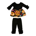 thumbnail image 1 of Conjunto de ropa de muñeca de niña de de 18 pulgadas, Tops, agárico negro Zulema Disfraz De Muñeca De Halloween, 1 of 8