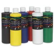 Chromacryl Acrylic Essentials - Set of 6, Primary Colors, 500 ml