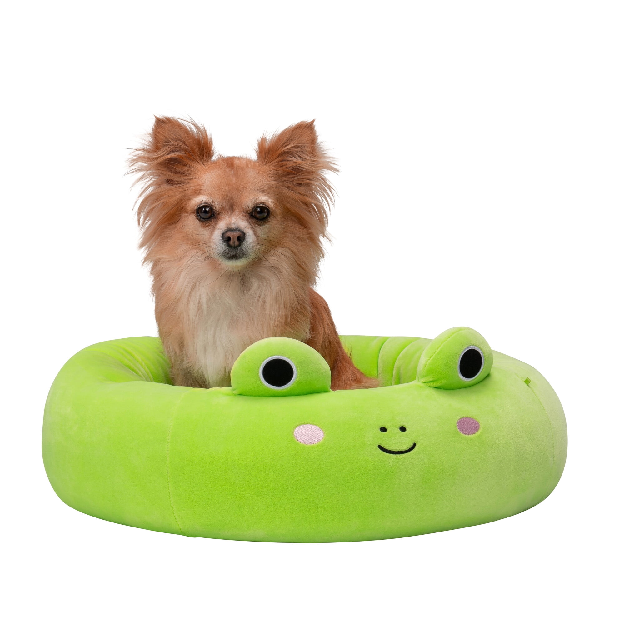 Squishmallows 20 inch Green Frog Pet Bed - Small Ultra Soft Plush Pet Bed