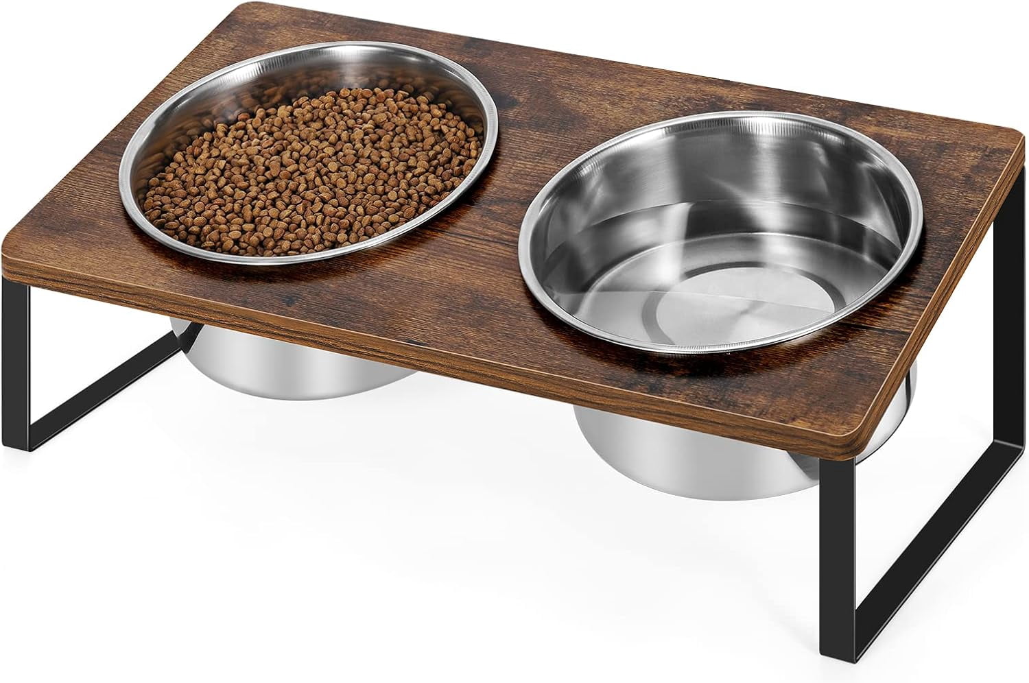 elevated dog bowl, large raised dog bowl rack, suitable for large, medium and small dogs