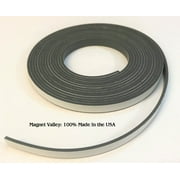 Magnet Valley 1/4" x 10' Adhesive Indoor Magnetic Strip Roll 60 mil Magnet
