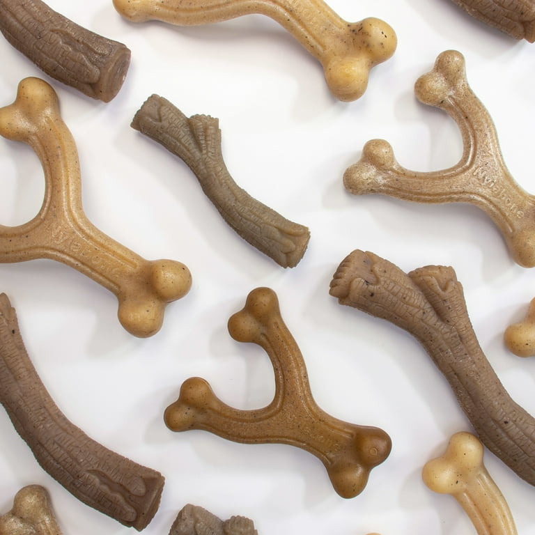 Nylabone Gourmet Style Nylon Strong Wishbone Dog Chew Toy Peanut Butter Large Giant up to 50 lbs. Walmart