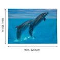 thumbnail image 2 of Tapestry Wall Hanging Dolphins Jumping Water Tapestries Home Decor for Bedroom Aesthetic 60 X90 IN, 2 of 3