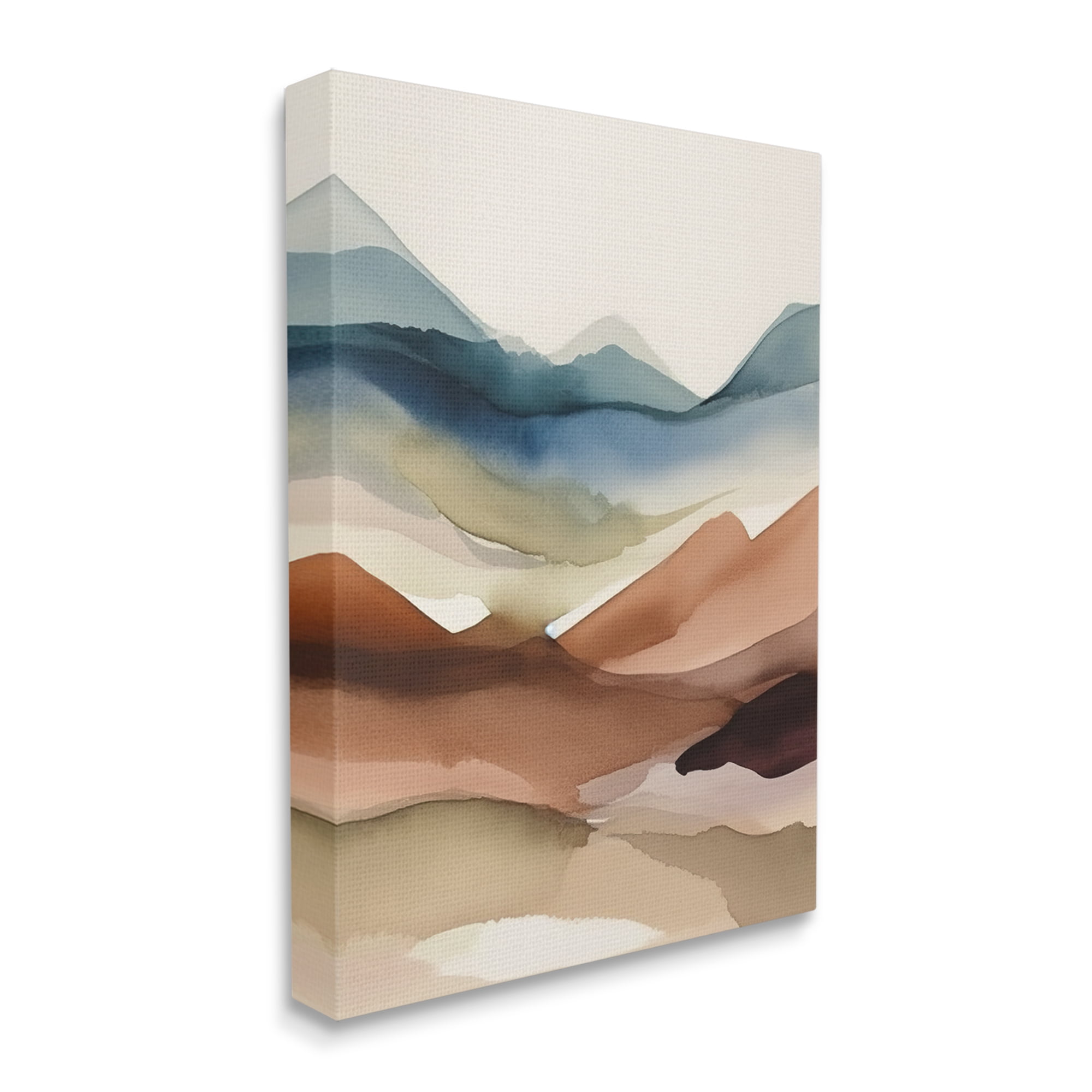 Stupell Industries Abstract Desert Landscape Landscape Painting Gallery Wrapped Canvas Art Print Wall Art, 16 x 20