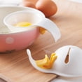 thumbnail image 4 of 2pcs mini egg white yolk separator with silicone plastic holder egg white yolk separator, 4 of 5