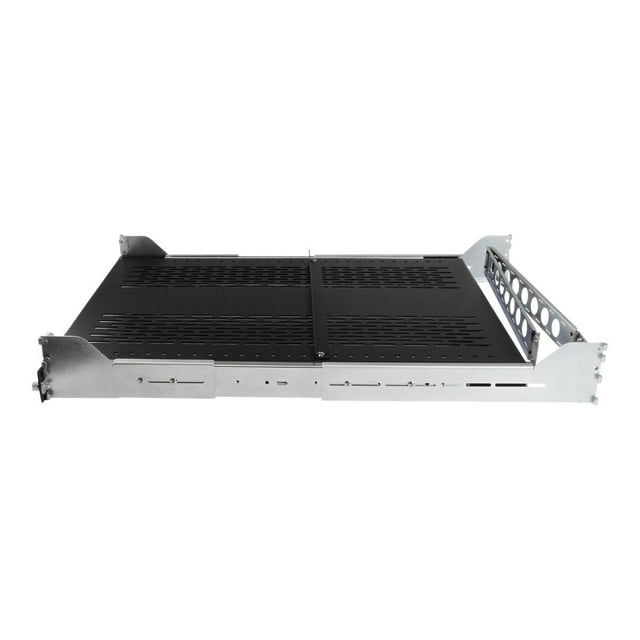 StarTech.com 2U Vented Sliding Server Rack Shelf w/ Cable Management Arm - 27.7 to 31.6 Po Adjustable Mounting Depth - 125lb - 24 Po Deep - Rack Shelf - black - 2U - for P/N : RK1233BKM, RK2433BKM, RK2537BKM, RK3236BKF, RK4236BKB, RK4242BK24, RK4242BK30