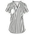 thumbnail image 2 of Summer Maternity Clothes Women's V Neck Short Sleeve Casual Breastfeeding Shirts Summer Nursing Tops Pregnancy Shirt, 2 of 7