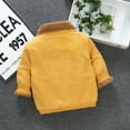 thumbnail image 4 of Coat Long Sleeve 12-18 Months Kids Toddler Baby Girls Solid Print Long Sleeve Hooded Coat Tops Warm Fall Winter Clothes Kid Clothes,Yellow, 4 of 6