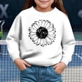 thumbnail image 2 of JUMEYU Sweatshirt for Girls Cute Comfy Crew Sweatshirt for Toddler Baby Boys Girls 5T (White,5 Years), 2 of 4