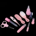 thumbnail image 3 of 10 PCS Baby Healthcare Grooming Kits, Newborn Baby Care Accessories, Safety Cutter Baby Nail Clipper Scissors Hair Comb Brush Nose Cleaner Safety for Toddler Infant Nursing Grooming(Pink), 3 of 5