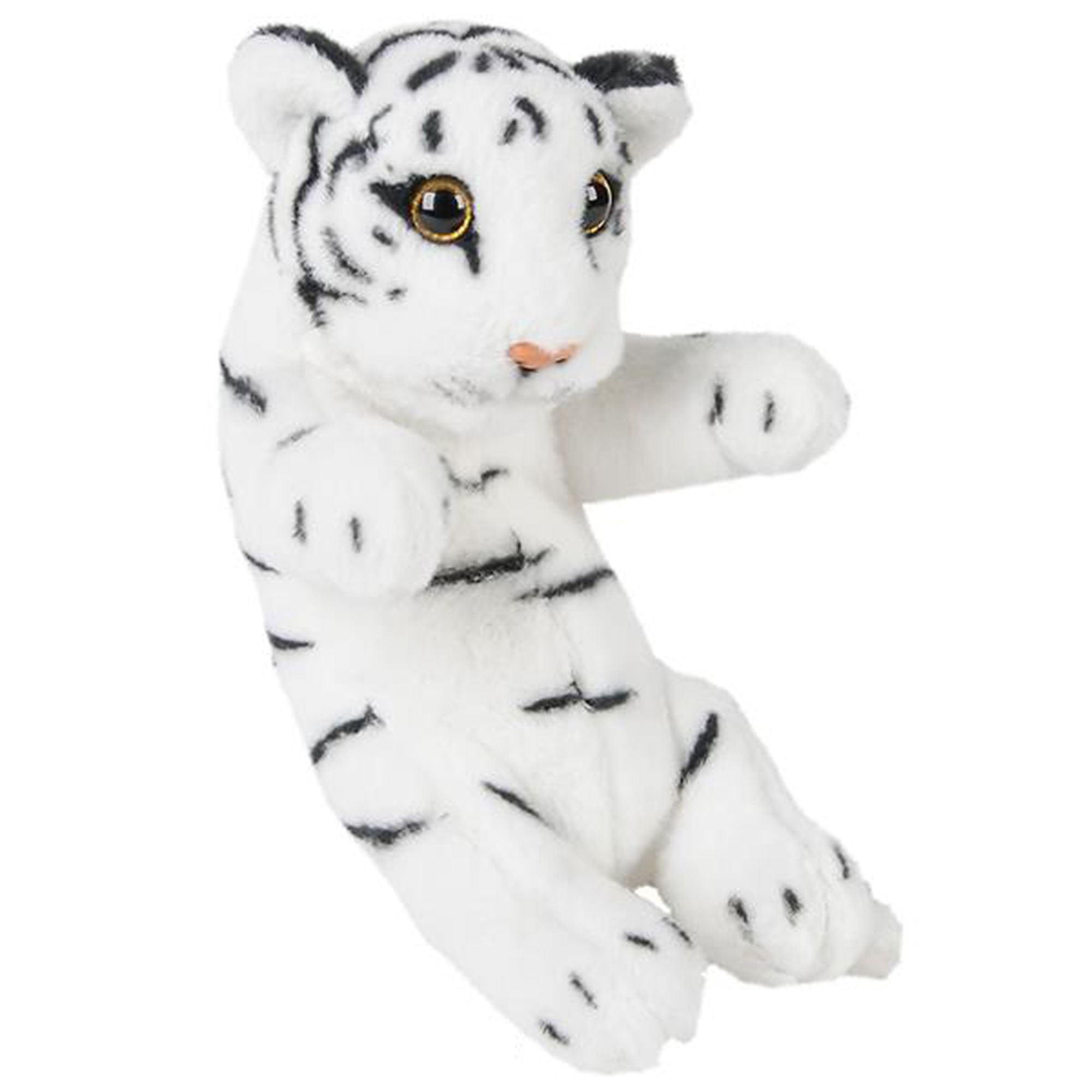 black and white tiger stuffed animal