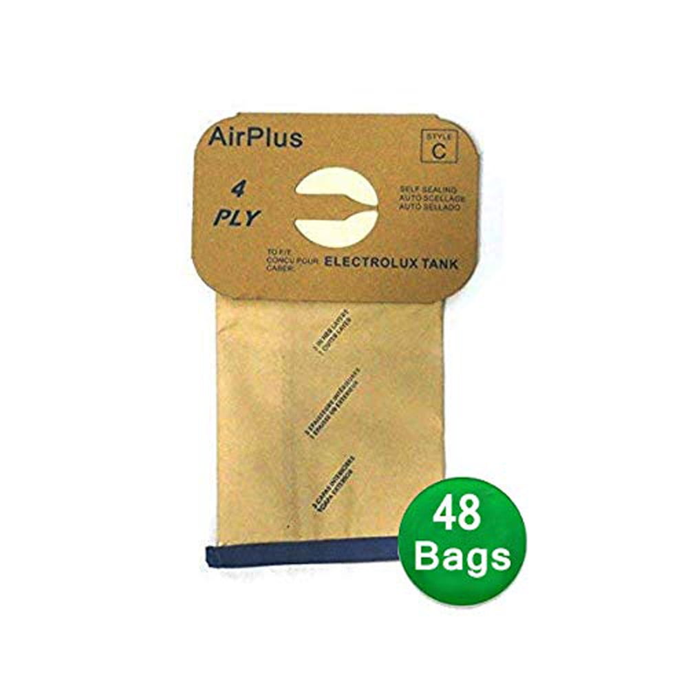 48 Generic Electrolux Type C Tank Model Vacuum Cleaner Bags 4 Ply By Envirocare 