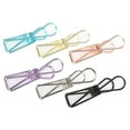 thumbnail image 3 of 30Pcs Métal Petits Clips Creux Poisson Forme Couleur Sac Scellant Papier Titulaire Papeterie de Bureau M, 3 of 8