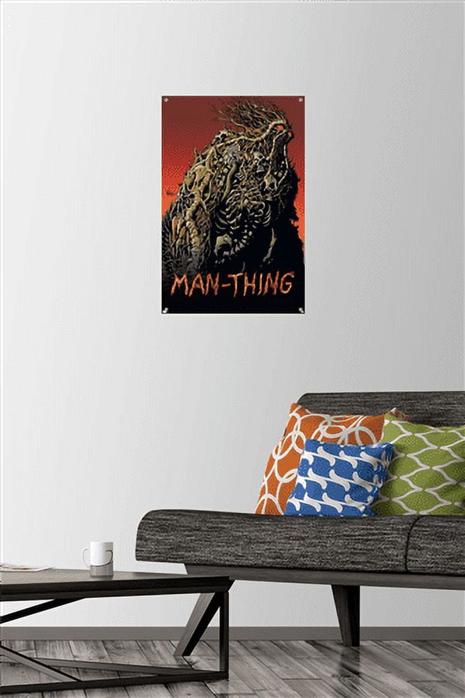Marvel Comics: Man-Thing #2 Wall Poster with Push Pins, 14.725" x 22.375"