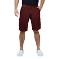 thumbnail image 4 of RAW X Mens Belted 12.5" Inseam Knee Length Cargo Shorts, Wine, 32, 4 of 7