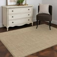 thumbnail image 5 of 4x6 Washable Area Rug, Vintage Linen Non-Slip Rectangle Rug for Living Room Office, Pastoral Brown Linen Texture Farmhouse Indoor Accent Floor Mat for Home Decor, 5 of 9