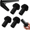 thumbnail image 1 of This 4-piece set of RV drain outlet caps protects the RV roof from damage to the drain outlets, prevents them from falling off, and keeps the RV roof from tearing.,Black, 1 of 7