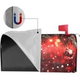 thumbnail image 4 of Festive Magnetic Mailbox Cover Red Christmas Ball Pattern Outdoor Mailbox Protector Holiday Seasonal Decorative Garden Yard Home Standard Size 21 x 18 Inch, 4 of 6