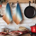 thumbnail image 6 of Orange Blue Ombre Kitchen Towels Set of 4, Contemporary Abstract Gradient Absorbent Dish Towels for Kitchen, Microfiber Hand Towel, Quick Drying Tea Towel for Cleaning Decorative Dishcloths, 6 of 7