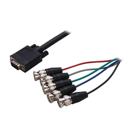 UPC: 0065030773454 | StarTech.com VGABNC5 6 ft. Coax HD15 VGA to 5 BNC Monitor Cable