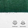 thumbnail image 3 of NAWAY Triangle Custom Sun Shade Sail 16'X16'X22.6' Permeable Canopy Sand for Patio Garden Yard Deck Pergola,Dark Green, 3 of 7