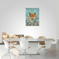 thumbnail image 5 of Bathroom Decor Wall Art Cute Orange Fox and White Dandelion Pictures Wall Decor Farmhouse Light Blue Orange Bathroom Decor Just Breathe Painting Canvas Prints Modern Home Framed Artwork 12"x16", 5 of 6